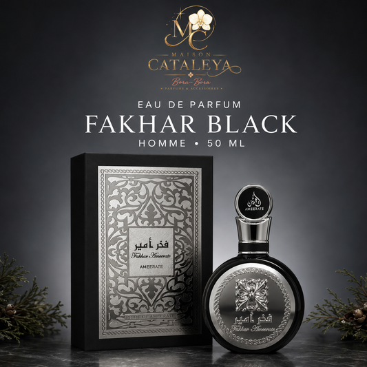 Eau de parfum Fakhar Ameerate Black pour homme – 50 ml