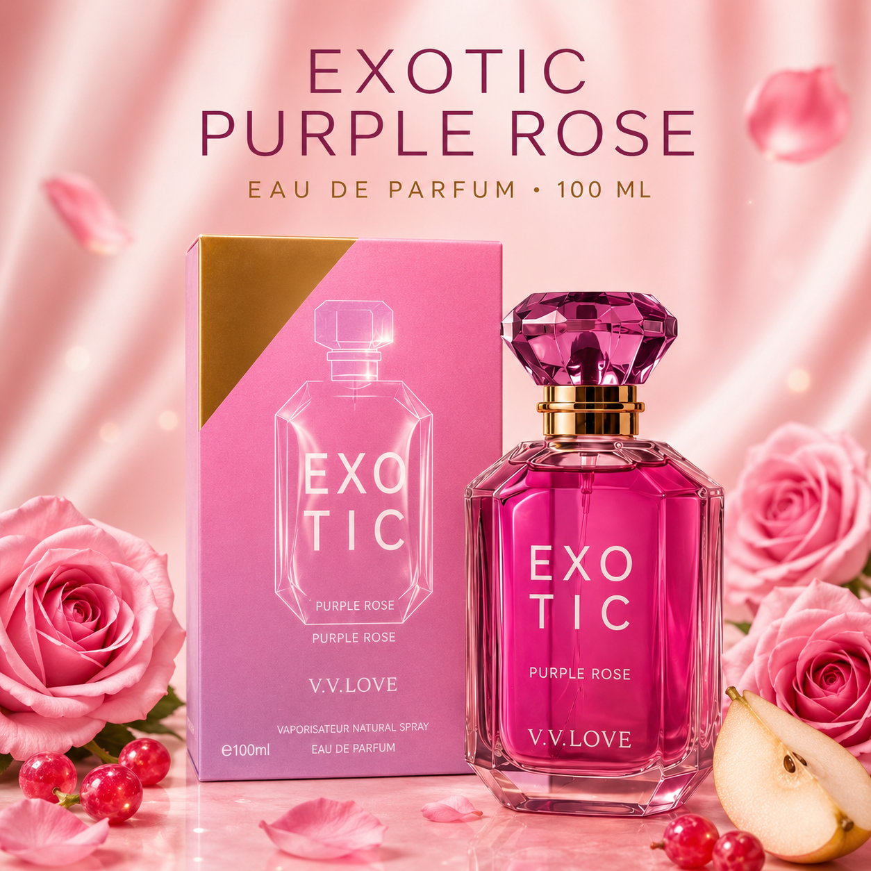 Exotic Purple Rose – Eau de parfum 100 ml V.V.LOVE