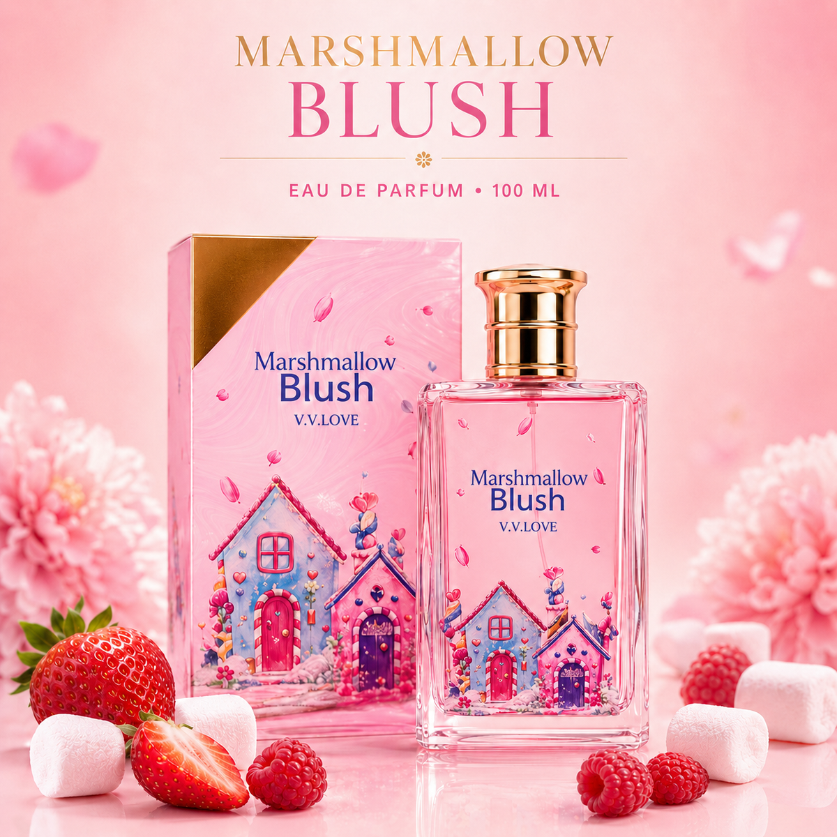 Marshmallow Blush – Eau de parfum 100 ml  V.V.LOVE✨
