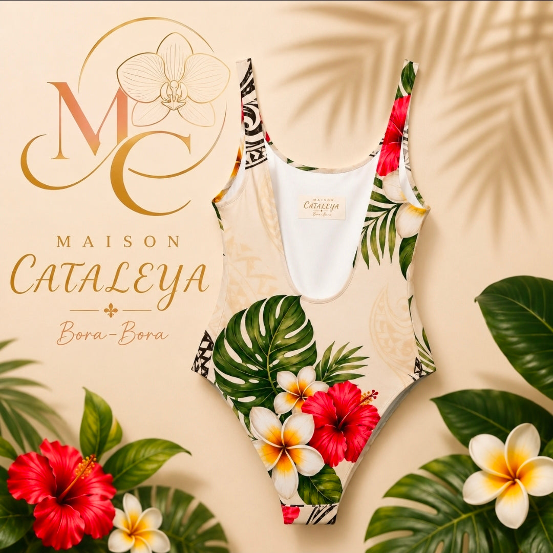 NINAMU 1PC Tropical – Maison Cataleya Bora Bora