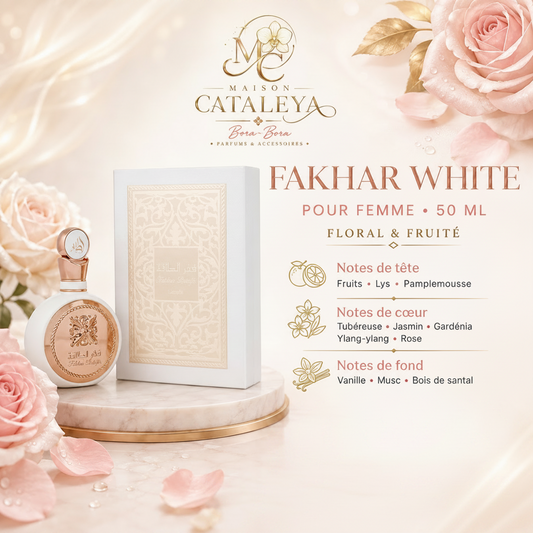 Eau de parfum Fakhar Ameerate White pour femme – 50 ml